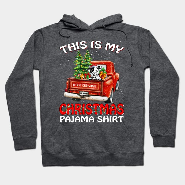 This Is My Christmas Pajama Shirt Pit Bull Truck Tree Hoodie by intelus